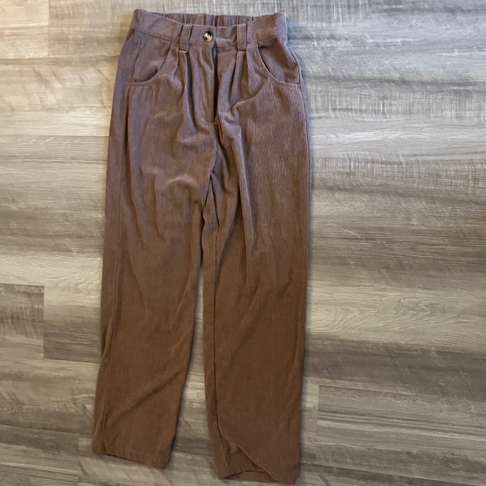 Halara mid-rise Brown Corduroy Pants